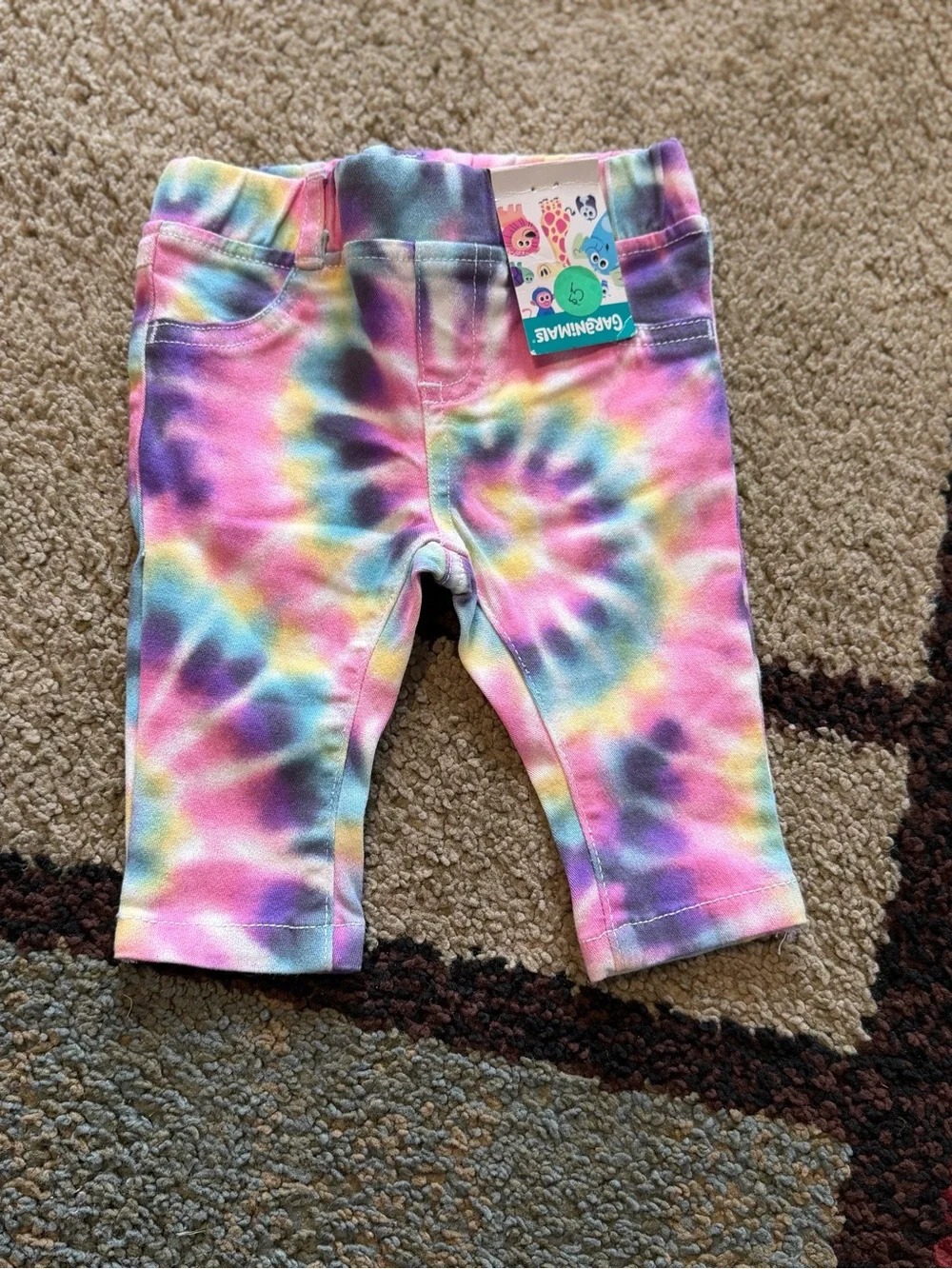 Kids Tie-Dye Stretch Bottoms - Multi Pink